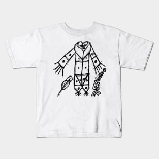 Gran Bwa Voodoo Veve vodoun dark and gritty sketched occult symbol Kids T-Shirt